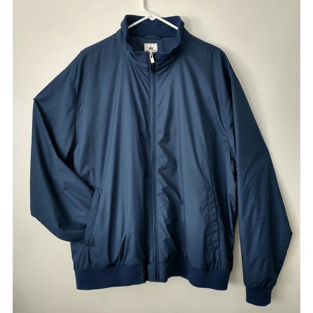 Peter Millar Austin Jacket Sz XXL 2XL Lightweight Blue Golf Windbreaker (177)